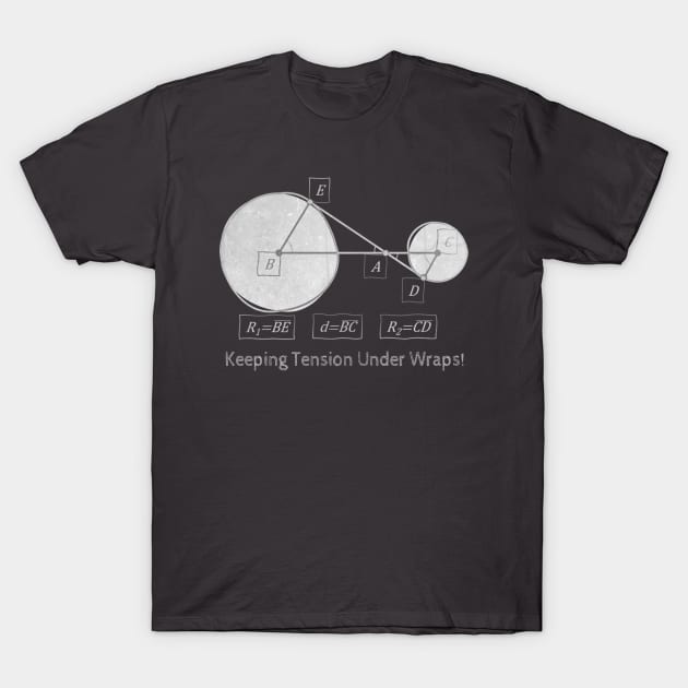 Keeping Tension Under Wraps Web Handling Physics T-Shirt by HipsterSketch